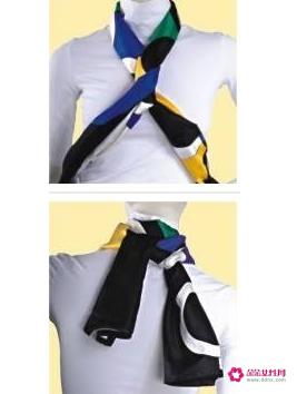 正方形丝巾的系法图解