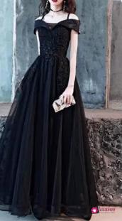 女士商务晚宴穿搭图