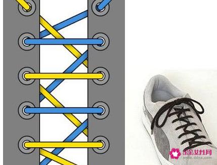24种鞋带的系法图解