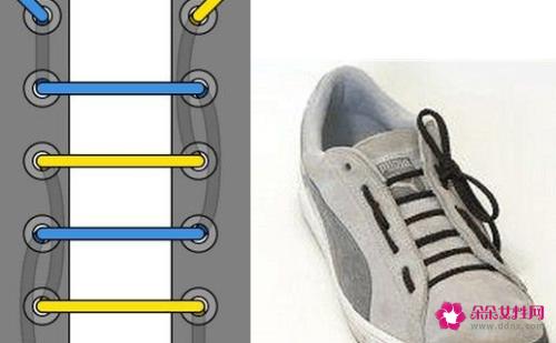 24种鞋带的系法图解