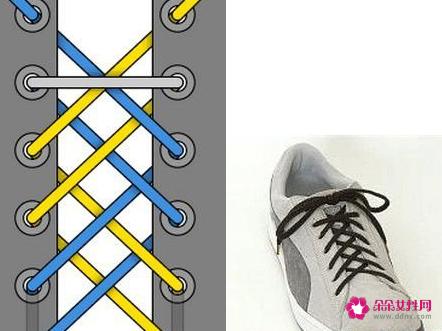 24种鞋带的系法图解