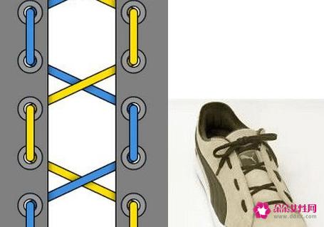 24种鞋带的系法图解