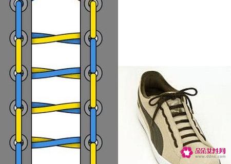 24种鞋带的系法图解