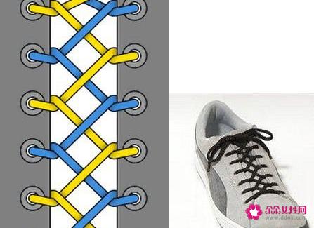 24种鞋带的系法图解