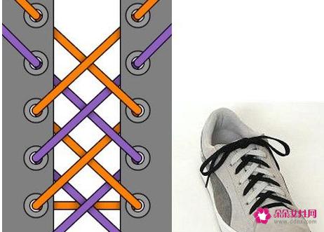 24种鞋带的系法图解