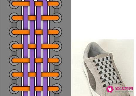 24种鞋带的系法图解