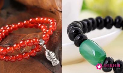 玛瑙手链寓意辟邪效果不容置疑