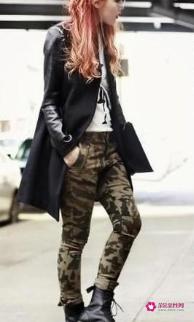 迷彩裤搭配技巧