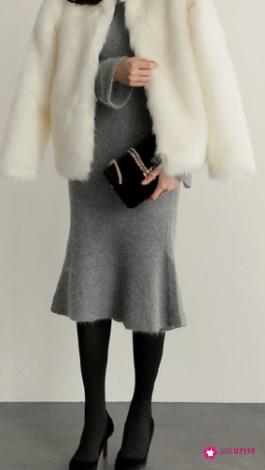 冬季穿连衣裙怎么搭配