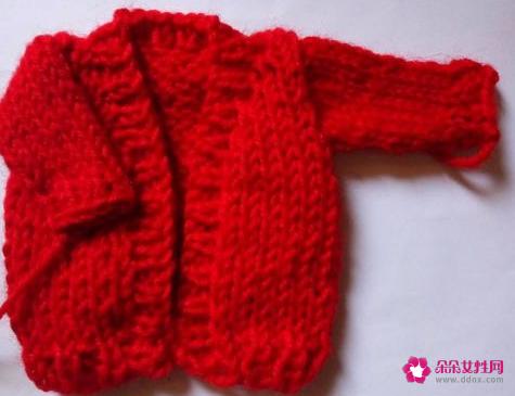 女款开衫毛衣的编织方法