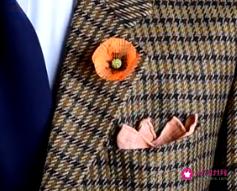 男士胸针的正确戴法