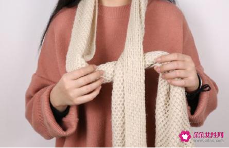 厚长围巾的各种围法