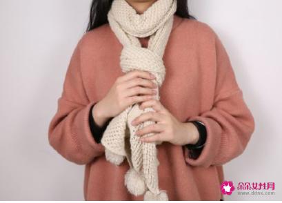 厚长围巾的各种围法