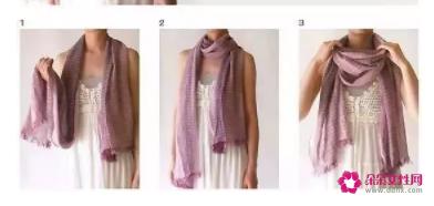 厚长围巾的各种围法