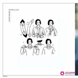 长条丝巾的20种系法图解