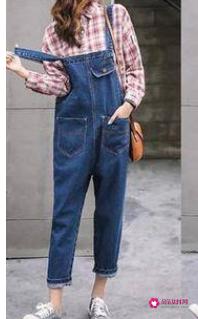 吊带牛仔裤穿搭