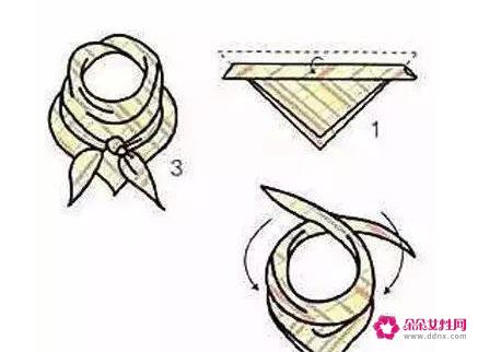 小丝巾的多种系法