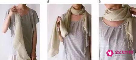 长条围巾的各种围法