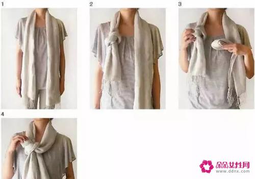 围巾的围法图解