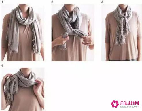 围巾的围法图解