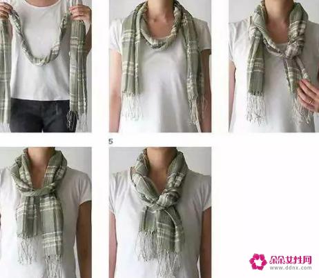 围巾的围法图解