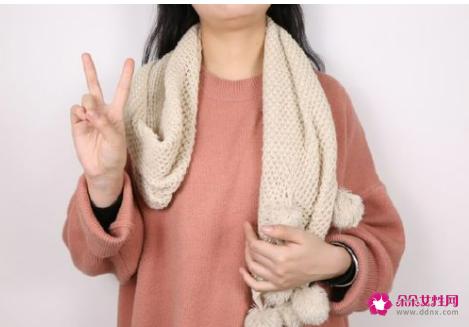 围巾的围法图解