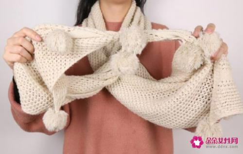 围巾的围法图解