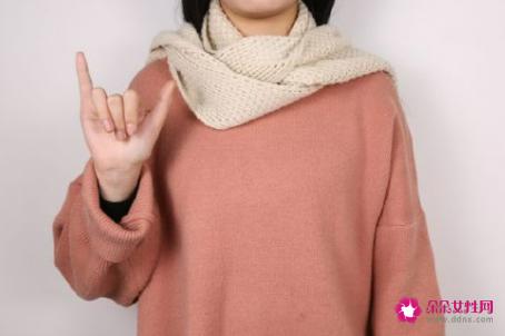 围巾的围法图解