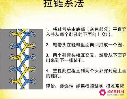 运动鞋鞋带的24种系法图解