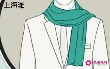男士围巾的方法