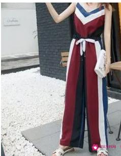 吊带连体裤搭配