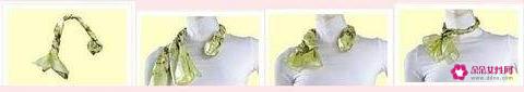 大正方形丝巾的系法