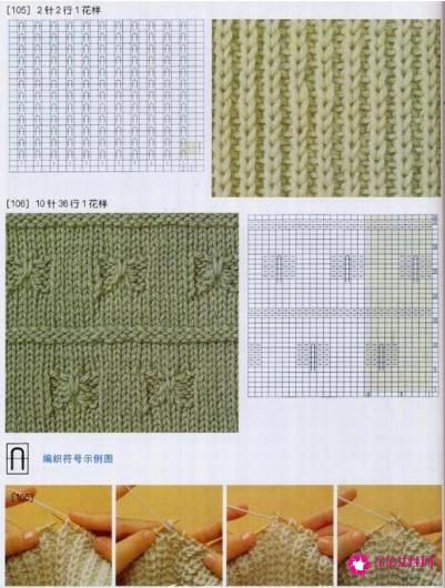 棒针毛衣编织款式图