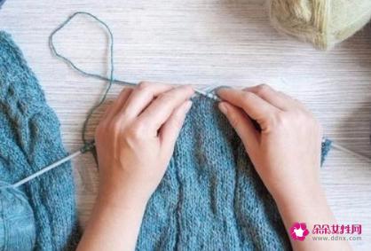 女士开襟毛衣编织花样