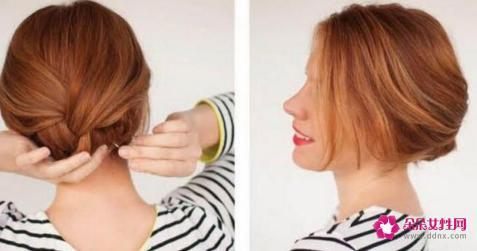 自己盘头发的方法图解