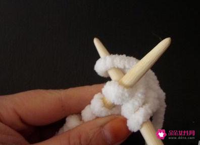 粗线围巾的各种织法