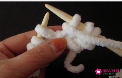 粗线围巾的各种织法