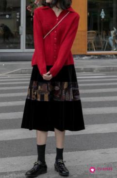 冬天时尚女装搭配图片