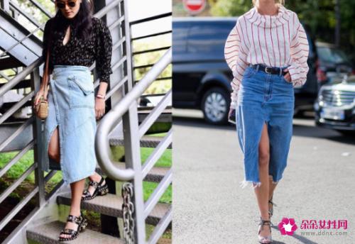 经典百搭牛仔裙伴你时髦出街