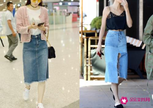 经典百搭牛仔裙伴你时髦出街