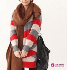 简单围巾花样图解