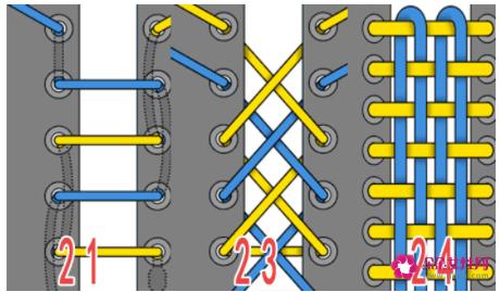 运动鞋鞋带的24种系法