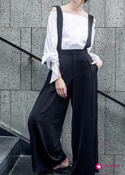 吊带裤怎么搭配图片