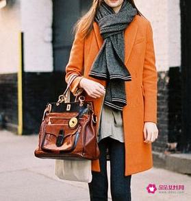 韩国长条围巾怎么围好看