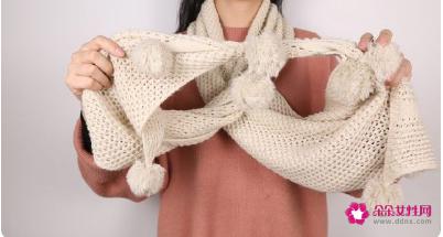 披肩围巾的多种围法