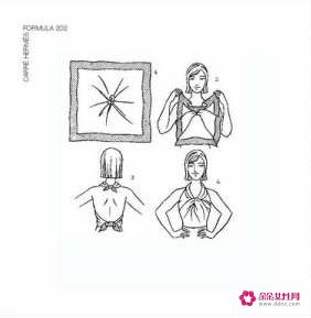 窄丝巾的20种系法图解