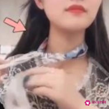 三角围巾的戴法