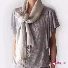 长围巾的各种围法