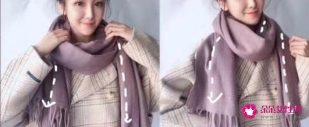 长围巾的各种围法图解