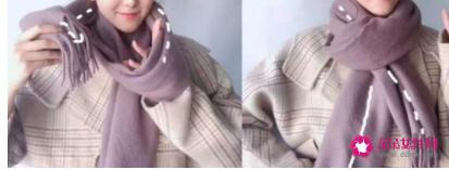 长围巾的各种围法图解